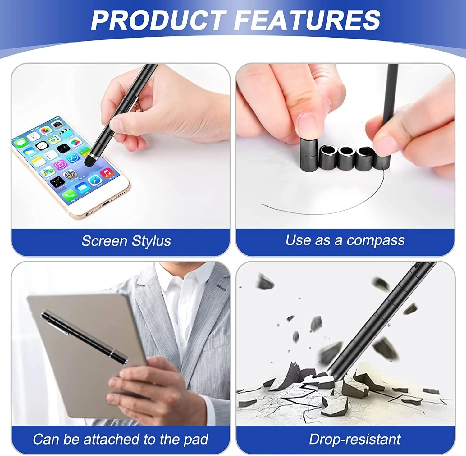 KEIFUKUH Fun Men Gifts Fidget Gel Pens - Unique