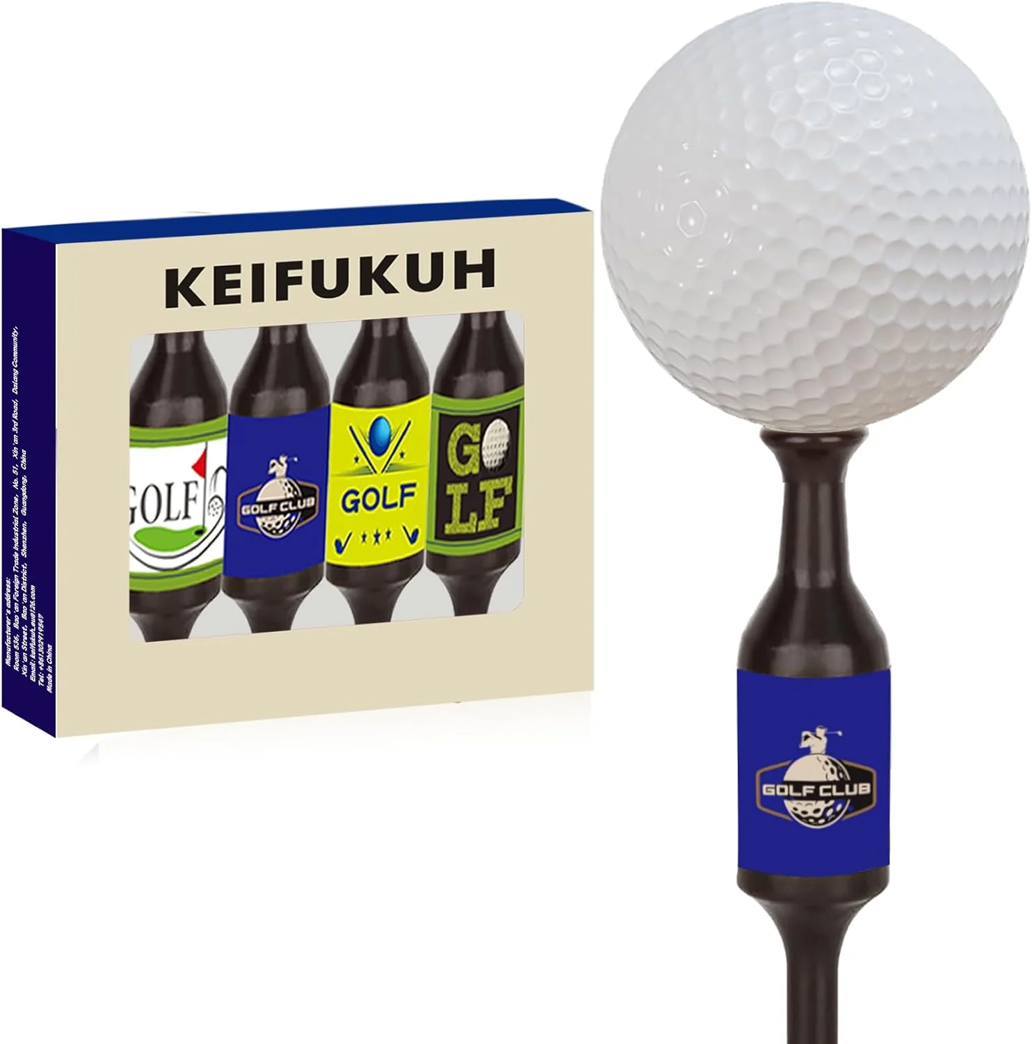KEIFUKUH Funny Beer Bottled Shaped Golf Tees Gifts Ideas