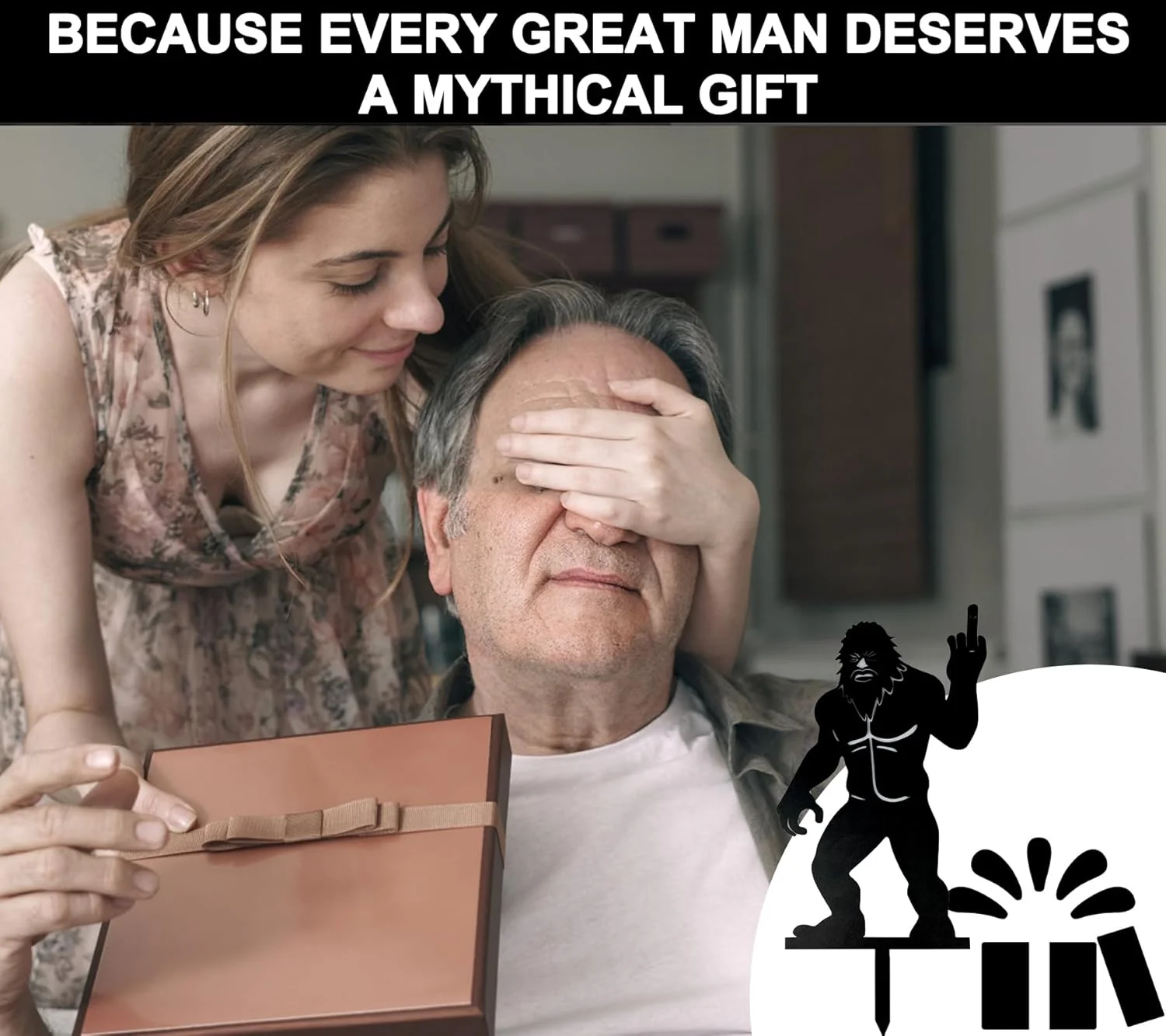 KEIFUKUH Funny Sasquatch Garden Stake Gifts - Cool Metal