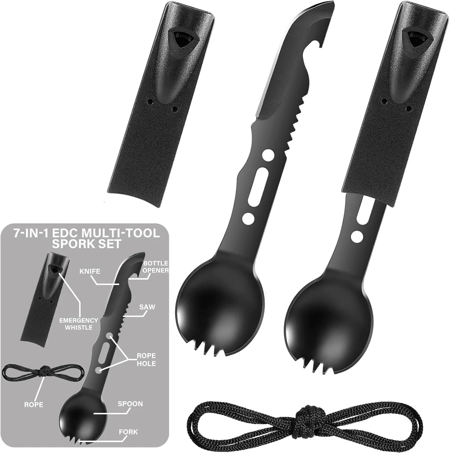 KEIFUKUH Mens Gifts Multi Camping Utensil - Unique Birthday