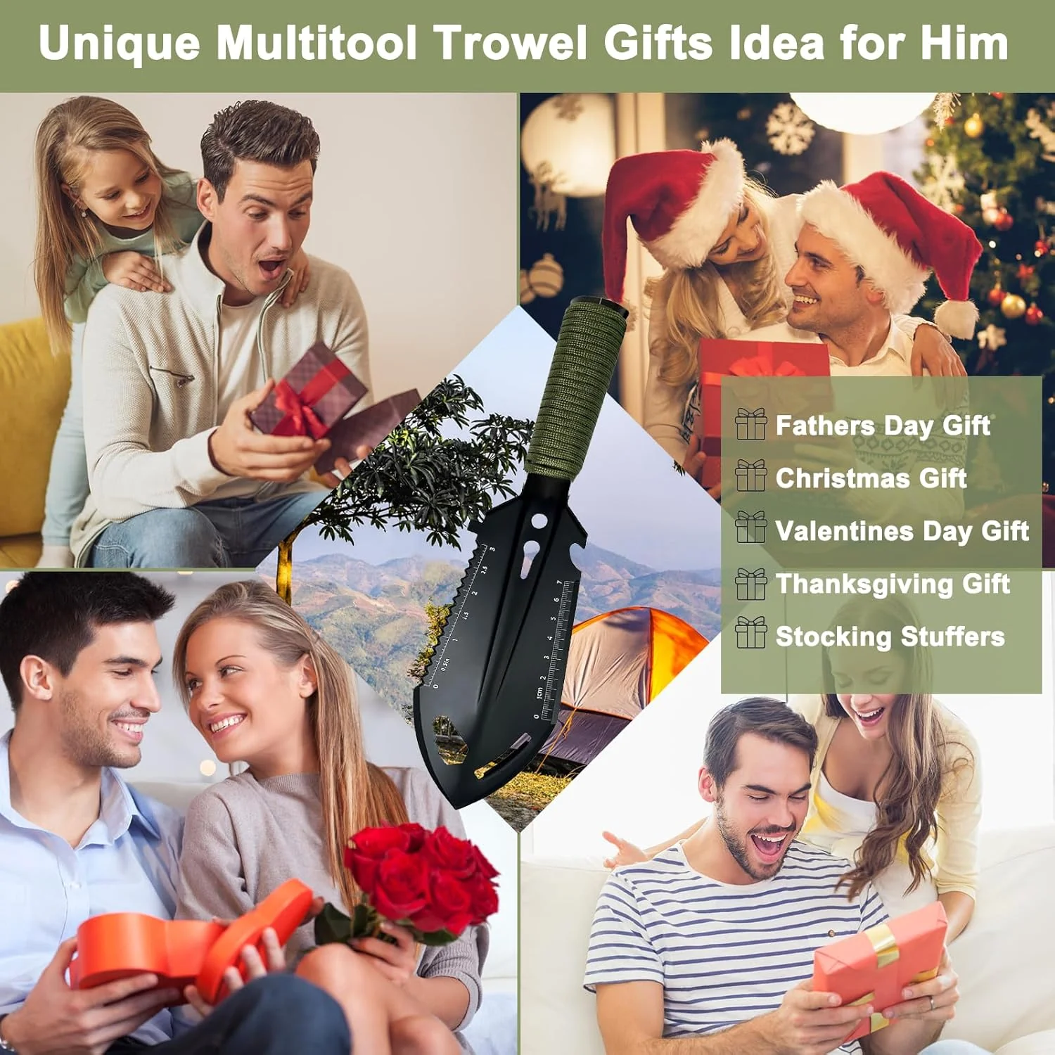 KEIFUKUH Multitool Trowel Men Gifts Tools - Portable Lightweight