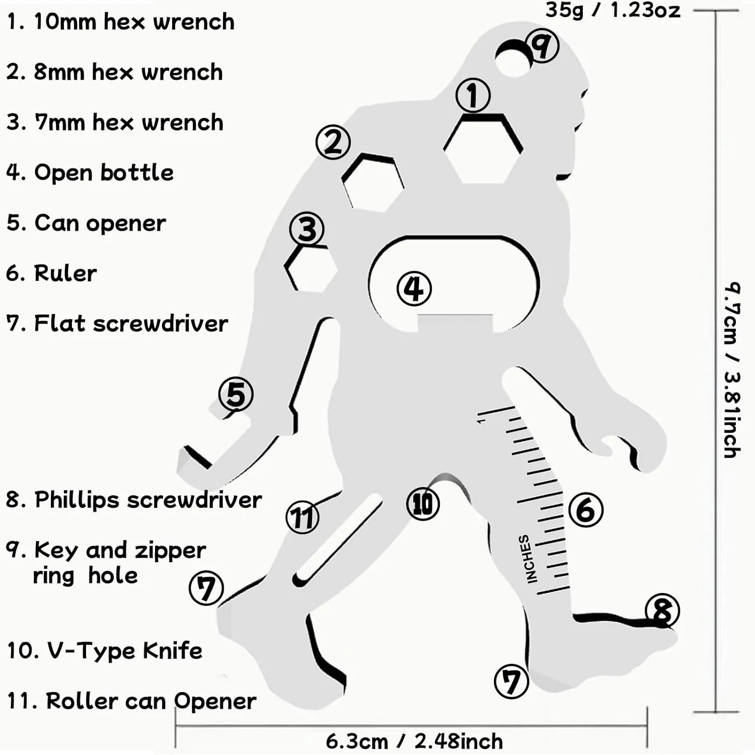 KEIFUKUH Stocking Stuffers for Mens Gifts EDC Multitool